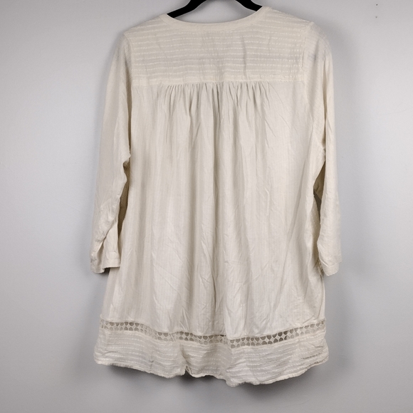 Lucky Brand Sheer Boho Top - Picture 2 of 5